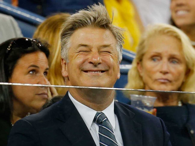 Hollywood Actor Alec Baldwin Snags Stray Ball at US Open
