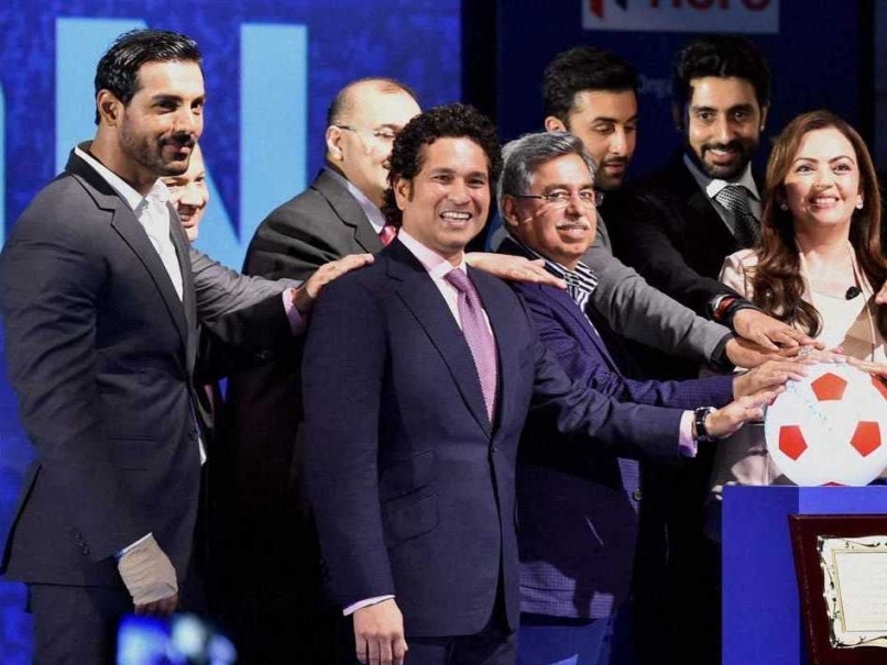 Sachin Tendulkar, Ranbir Kapoor, John Abraham, Abhishek Bachchan Launch ISL