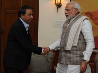 Sunil Gavaskar Meets Prime Minister Narendra Modi