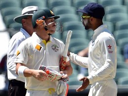 David Warner Taunts Varun Aaron, Triggers Sledge Fest David Warner Taunts Varun Aaron, Triggers Sledge Fest