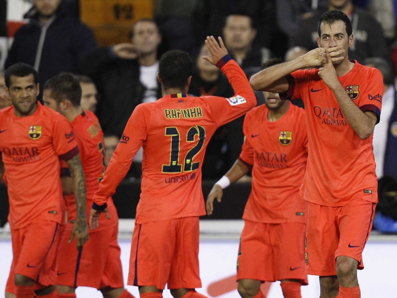 Sergio Busquets Snatches Win for FC Barcelona at Valencia