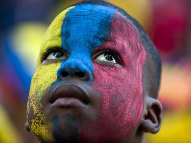 An Unfamiliar Face of Colombia Beams at FIFA World Cup