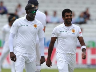 Angelo Mathews and Dhammika Prasad