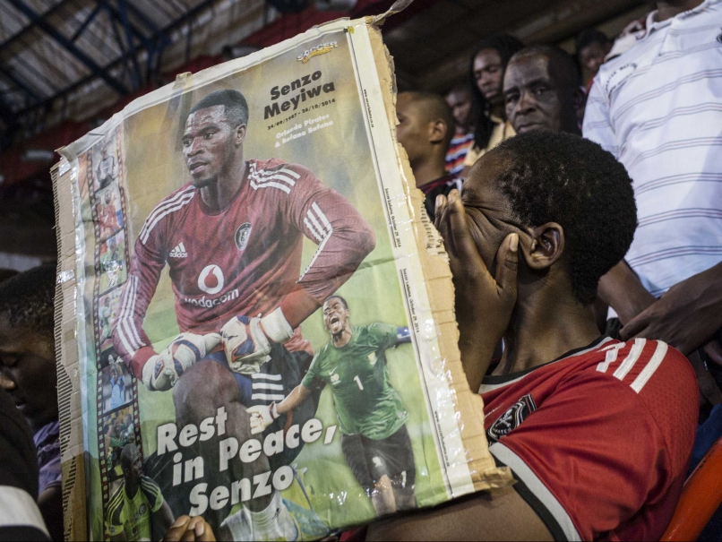 South African Fans Bid Emotional Farewell to Slain Football Captain