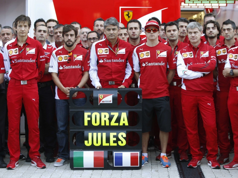 Ferrari Honour Injured Driver Jules Bianchi