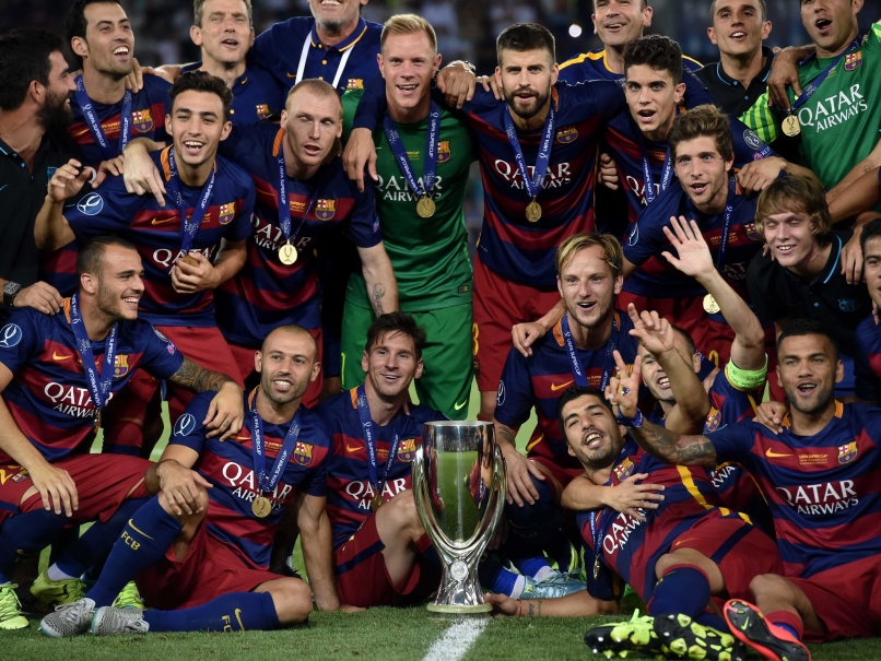 Barcelona Lift UEFA Super Cup in Nine-Goal Classic
