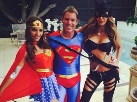 Shane Warne's Superman New Year Welcome