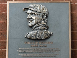 Phillip Hughes' Bronze Plaque Unveiled at SCG Phillip Hughes' Bronze Plaque Unveiled at SCG