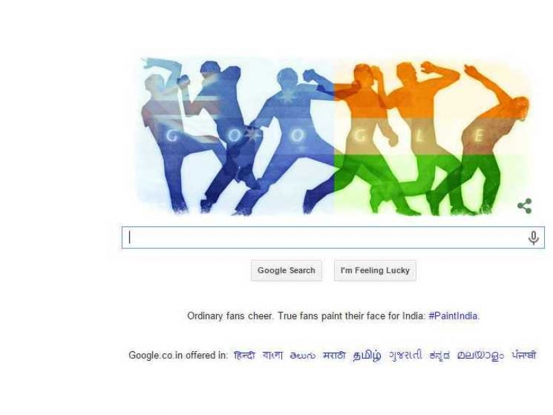 Google Doodle Basks in India vs Australia Cricket World Cup Semifinal Frenzy