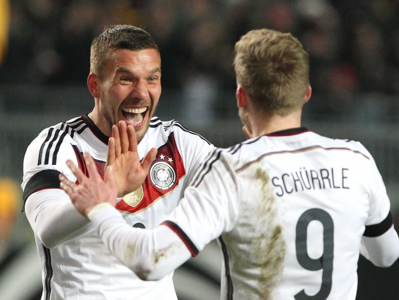 Post Germanwings, Lukas Podolski Strike Helps Germany Escape Aussies