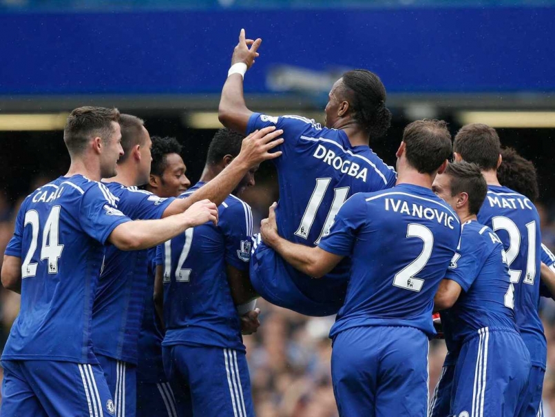 Didier Drogba Chaired off in Last Chelsea F.C. Game