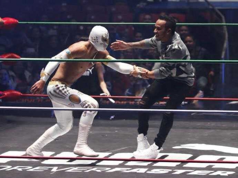 Lewis Hamilton Wrestles With Mexican Culture