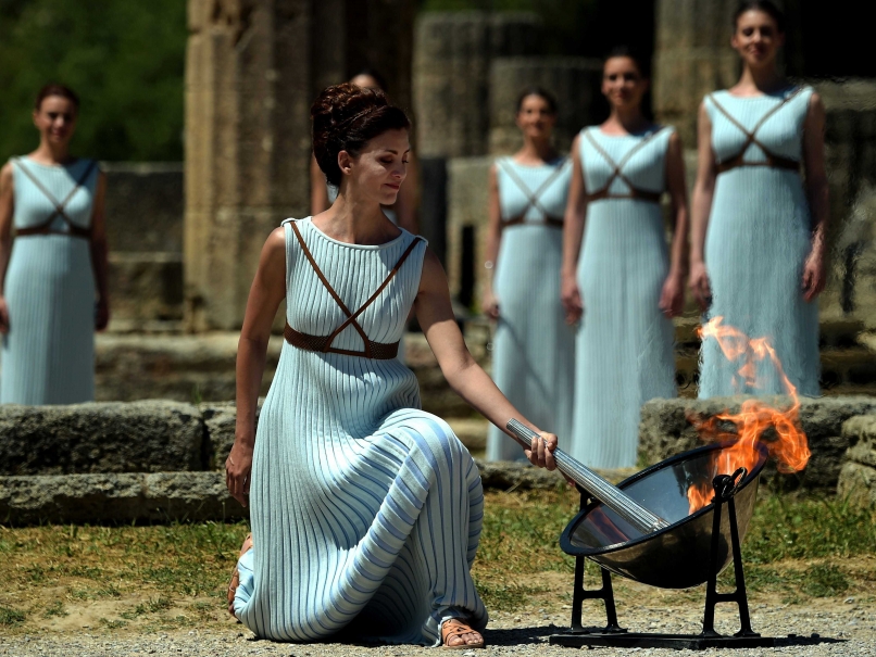 Olympics: Flame Lit For Troubled 2016 Rio Games