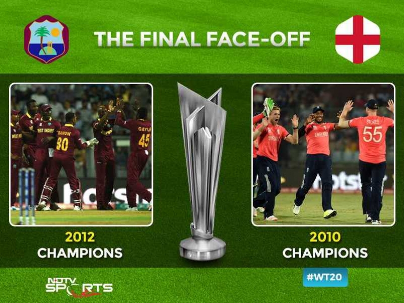 World T20: Born-Again England, West Indies Set For Final Slugfest
