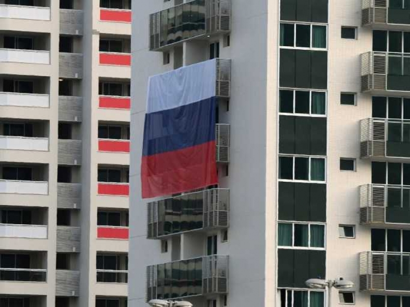 Rio Olympics: Russians in Show of Defiance at Athletes' Village