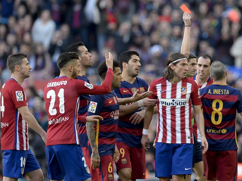 Atletico Madrid's Filipe Luis Gets Three-Game Ban For Lionel Messi Horror Tackle