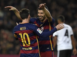 FC Barcelona Run Riot as Luis Suarez, Lionel Messi Hat-Tricks Hit Valencia For Seven FC Barcelona Run Riot as Luis Suarez, Lionel Messi Hat-Tricks Hit Valencia For Seven