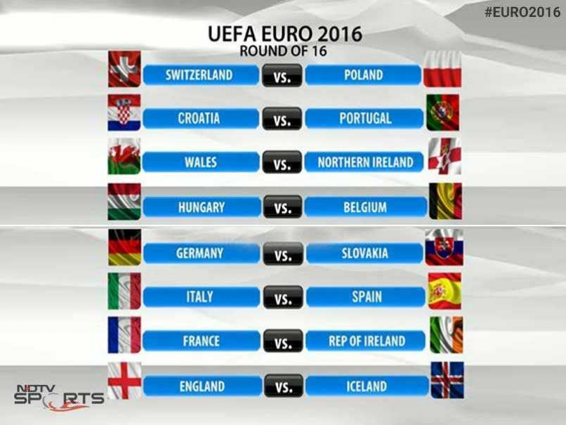 Euro 2016 Round of 16 Schedule: ESP vs ITA, CRO vs POR in Big Battles