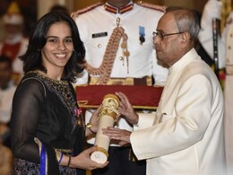 Saina Nehwal Receives Padma Bhushan Award, Hopes to Continue Making India Proud Saina Nehwal Receives Padma Bhushan Award, Hopes to Continue Making India Proud