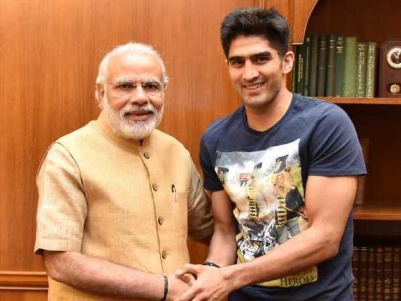 Vijender Singh Discusses State of Indian Boxing With Prime Minister Narendra Modi