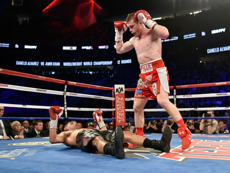 Canelo Alvarez Knocks Out Amir Khan to Retain WBC Middleweight Title