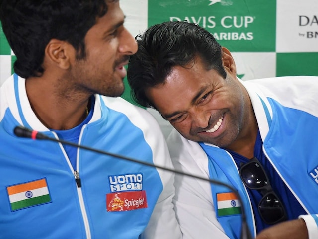 Leander Paes May be Paired With Saketh Myneni For Davis Cup Tie vs Spain Leander Paes May be Paired With Saketh Myneni For Davis Cup Tie vs Spain