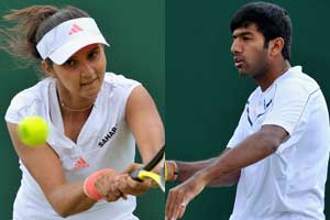Sania-Bopanna in mixed doubles third round Sania-Bopanna in mixed doubles third round