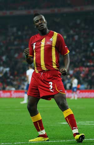 Ghana striker Gyan 'very happy' in Emirates
