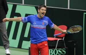 Kazakhstan leads Czech Republic 1-0 in Davis Cup