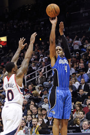 NBA: Arron Afflalo, Orlando Magic end road skid, win 109-92 over Atlanta Hawks