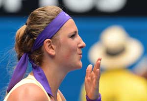 Victoria Azarenka says she is 'in the zone' after another win