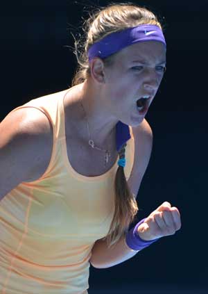 Australian Open: Victoria Azarenka wins 1st-round match
