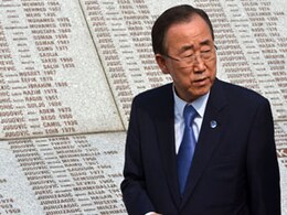 Ban Ki-moon runs at Sarajevo Olympic Stadium Ban Ki-moon runs at Sarajevo Olympic Stadium