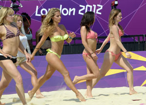 Bikini beauties to frolic on British PM's doorstep