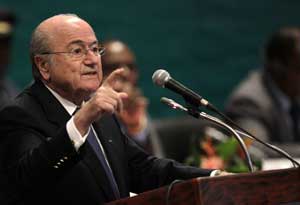 FIFA chief condemns terror attack in Boston