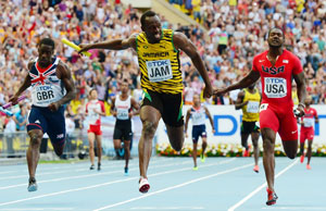 Usain Bolt wins 4x100m relay gold, equals Carl Lewis' record at World Athletics Championships