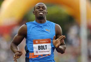 Usain Bolt wins 100 metres at Golden Spike in 10.04 seconds