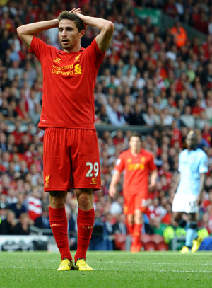 Liverpool's Fabio Borini faces three months out
