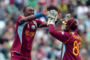 Champions Trophy: West Indies beat Pakistan by 2 wickets in low-scoring thriller