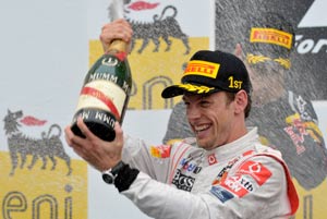 Fiery Button sets rainy Hungarian GP ablaze