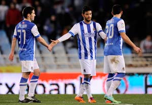 Carlos Vela leads Real Sociedad to 1-0 win at Malaga in Spain