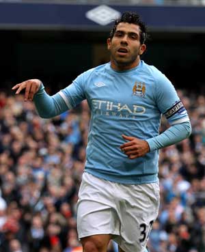 FA Cup: Carlos Tevez hat-trick steers Man City to semis