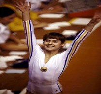 Nadia Comaneci takes flame on London tour Nadia Comaneci takes flame on London tour