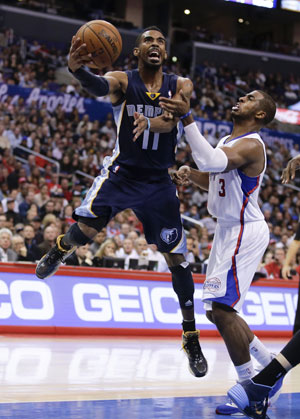 NBA: Zach Randolph, Mike Conley lead Memphis Grizzlies over Los Angeles Clippers