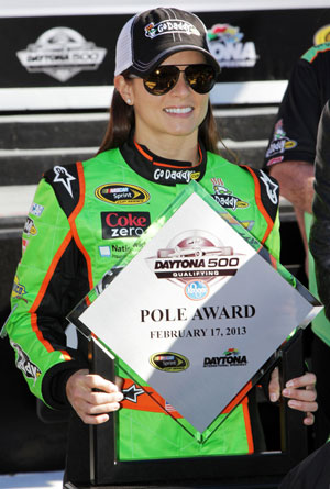 First woman in pole position: Danica Patrick dominates NASCAR's Daytona 500