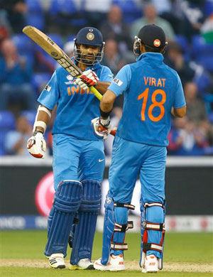 ICC Champions Trophy: India dismiss Sri Lanka to set up final versus England