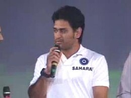 Dhoni on his gray hair Dhoni on his gray hair