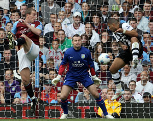 Villa's Dunne facing two months out