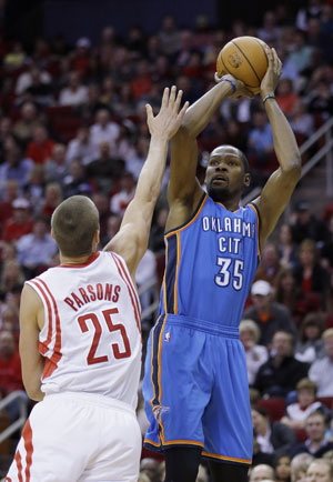 NBA: Oklahoma City Thunder defeat Houston Rockets 104-92