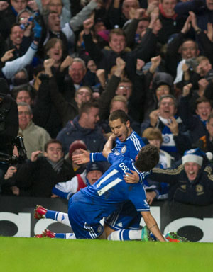 EPL: Eden Hazard, Samuel Eto'o score as Chelsea beat Liverpool 2-1